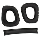 Replacement Earpads Cushion +Soft Top Headband Pad for Logitech G930 Black