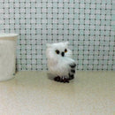 Owl White Black Furry Ornament Decor Adornment Simulation Gifts E3G6 C2P4