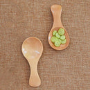 8Pcs Small Wooden Salt Spoon Solid Wood Condiments Spoon Handmade Honey Tea Z7I9