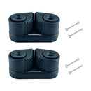 2x Marine Composite Cam Cleat Nylon Sailing Sailboat Ball Bearing Cam Cleats