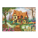 11CT Stamped & Counted Cross Stitch Kit - Happiness House 54x41cm/21x16''