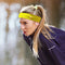 6pcs/set Solid Color Milk Silk Yoga Button Headband Sport Elastic Sweatband A#S