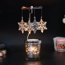 Rotary Spinning Candlestick Tealight Candle Holder Metal Tea Light Holders
