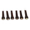 6 Pieces Wood Bridge Pins Shell Dot Inlay for Acoustic Guitar Rosewood