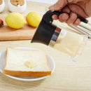 1X(304 Stainless Steel Pouring Sugar Bottle Syrup Honey Cruet Acrylic Flavo
