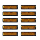 10Pack Bike Foot Pedal Reflector Cycling Night Warning Reflective Safe Light