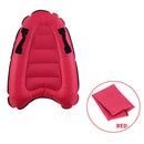 Portable Inflatable Surf Body Board with Handle Swimming Floating Mat Red