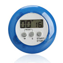 Round Magnetic LCD Digital Kitchen Countdown Timer Alarm with Stand White