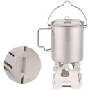 Compact Folding Stainless Steel Wood Stove Outdoor Camping Stove Cooking Pi