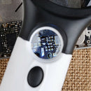 3 LED Light 45X Handheld Reading Magnifying Glass Lens Jewelry Watch Loupe