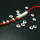 Stainless Steel Oblate Spacer Beads DIY Bracelet Necklace Beads Jewelry Making