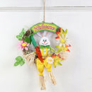 Easter Bunny Wreath Scarecrow Home Decor Wall Door Hanging Ornament 2Pcs(On V5H3