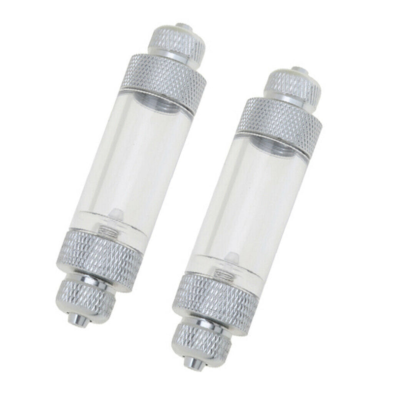 2PC Aquarium Check Valve Bubble Counter For CO2 System Regulator Useful -Dual