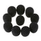 20Pcs Microphone Headset Mic Cover Windscreen Black