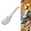 Stainless Steel Ginger Grater Spoon Garlic Press Kitchen Y6Q9 New Peeler E5H6