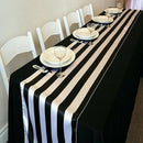 Table Runners Black and White Striped Serape Tablecloth for Wedding Party Decor