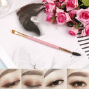 Pro makeup tools wooden handle double eyebrow brush + eyebrow comb brus IN BX