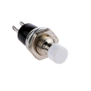 10pcs Metal Push-In Offset Push Button Switches White