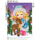 Diamond Embroidery 5D DIY Diamond Painting Christmas Girl Deer Cross Stitch