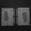 Clear Horizontal Badge Buddy Enclosed Double Dual ID Card Pass Holders Pack