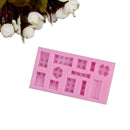building brick silicone fondant cake decorating tools chocolate gum paste mold U