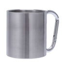 Stainless Steel Cup Coffee Cup Camping Outdoor Picnic Carabiner 220ML