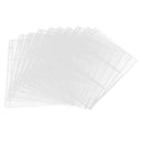 10x 3-Pocket Size 25.6x20 Currency Paper Money Album Binder Pages Holders Clear