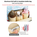 Bird Printing Mummy Maternity Nappy Backpacks Women Baby Care Bag (Blue) A