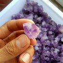 50g Mini Lucky Healing Natural Amethyst Point Crystal Quartz Stone Rock Chips