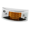 Amber LED Side Marker Fender Light for Easy Truck Trailer Sealed Light Lens