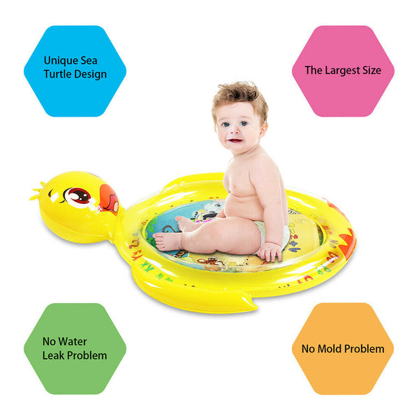 Cartoon Duck Shape Baby Infant Inflatable Water Mat Kids Play Game Pad Cushion