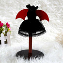 Adorable Off Shoulder Lace Dress Cape Stocking Suits Halloween Party Outfit For