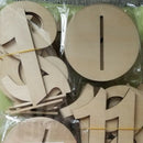 Wedding Table Numbers 1-20 Set Wood Table Numbers Centerpiece for Party Bir