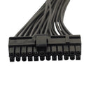 2pcs 30CM Dual PSU Power Supply 24 pin ATX Motherboard Adapter Cable A