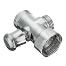 3-Way T-adapter Shower Diverter Valve G1/2inch & G3/4inch Connector Chrome