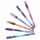 6 pcs/set Colored Gel Pen Office School Stationery supplies, Starry Pattern A8D1