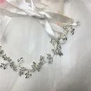 Woman Rhinestone Leaf Flower Hair Vine Forehead Princess Hair Accessories