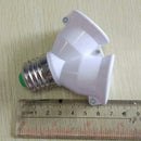 2Head  E27 to 2 E27 Lamp Socket Splitter Adapter Light Bulb Base Stand Holder.