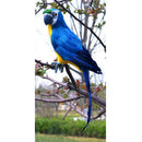 2pcs Blue and Green Handcraft Foam Parrot Birds Ornament Fits for Balcony, Tree,