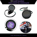 12V Universal Backlight LCD Digital Motorcycle Speedometer Tachometer Gauge