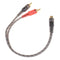 Car audio 1RCA female to 2RCA male Y splitter cable converter cord adapter cabJR