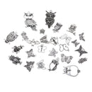 26pcs Alloy Butterfly Owl Pendant Charms for DIY Necklace Earring Bracelet