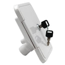 Gravity/City Water Inlet Hatch w/ Keys for RV (White)