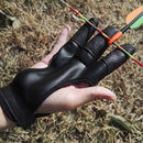 Archery Protect Glove Three-Finger Hand Guard for Bow String Shooting Hunt