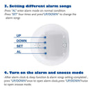 Kids Alarm Clock - Wake Up Light Digital Clock With 7 Colors Changing, Pres O4H2