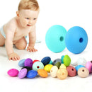100Pcs Teething Silicone Beads Lentil Abacus 12 X 6Mm Bpa Free Tooth Diy Te