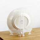 12Pcs/Set Clear Plastic Easels Plate Holders Display Dish Rack Picture Fram X4Y1