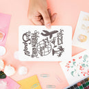Handmade World Voyage DIY Paper Card Embossing Metal Cutting Dies Stencils A
