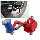 Motorrad Kettenspanner Roller Einstellbar Chain Tensioner Aluminum Universal Rot