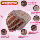 Women Ladies Black Ombre Hair Full Wig Fashion Style Black Root Medium Curly Wig